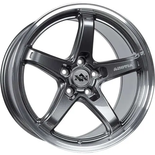 Anovia AN-5S, 18x9.5, ET +45, 5x114.3, Black, Used (Very Good)